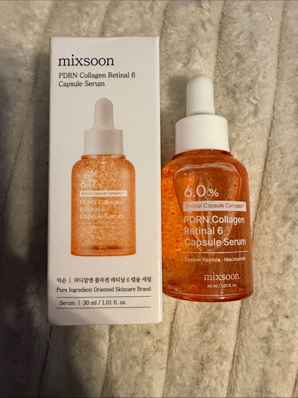 mixsoon PDRN Collagen Retinal 6 Capsule Serum — Orange